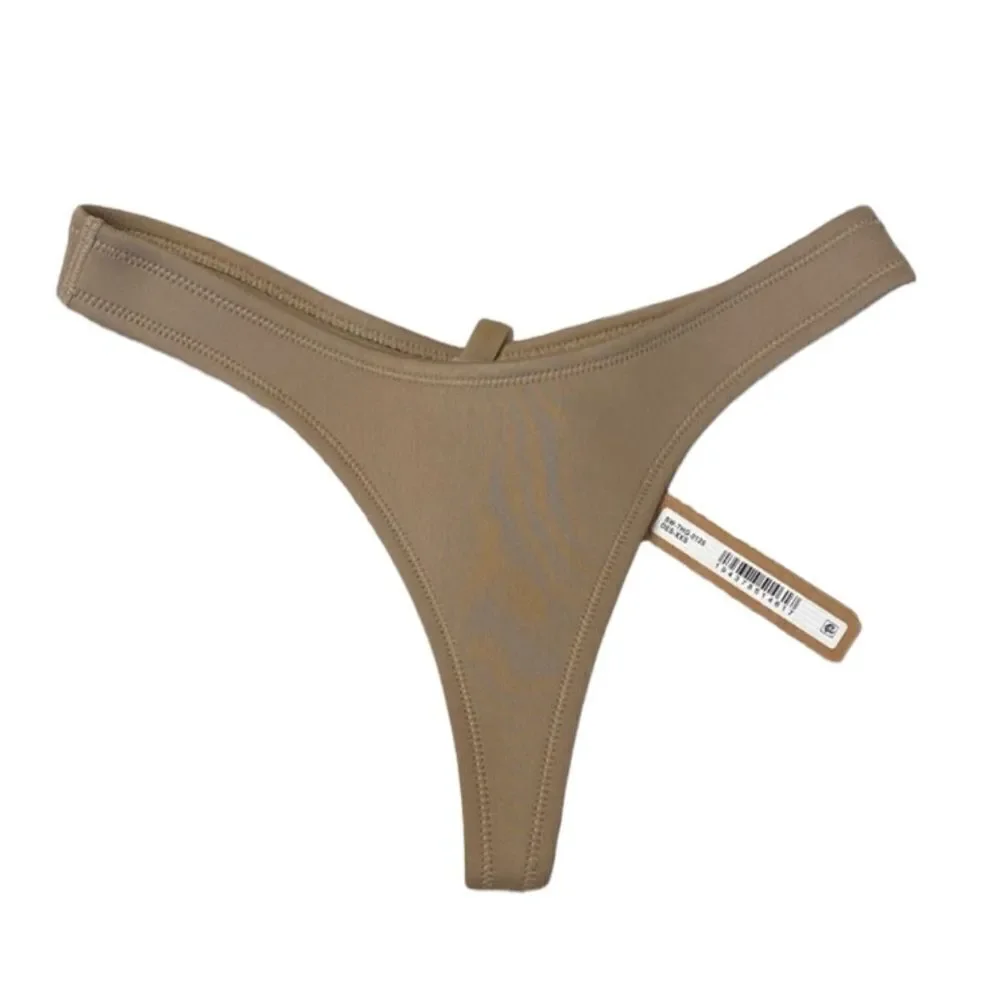 NWT SKIMS Scuba Sport Thong In Desert Bikini Swim Bottom